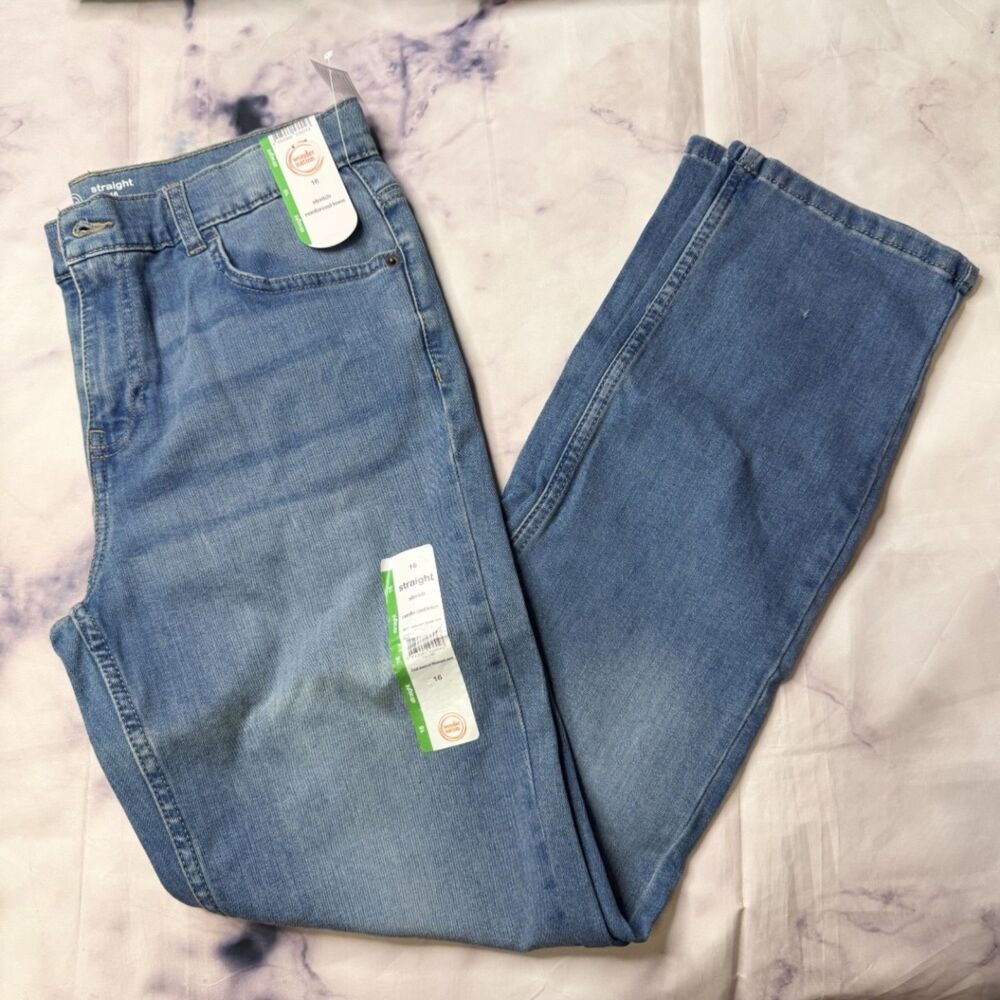 Wonder Nation Boys Straight Fit Denim Jeans